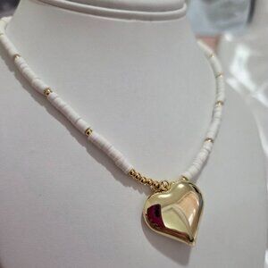 18K Gold Plated  Beads Necklace Real Pearl Necklace